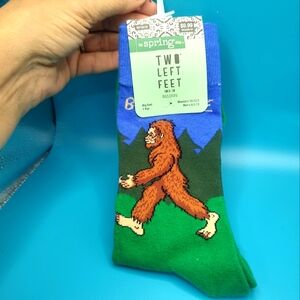💥3/$20 Unisex Funny Bigfoot Sasquatch Socks! NWT